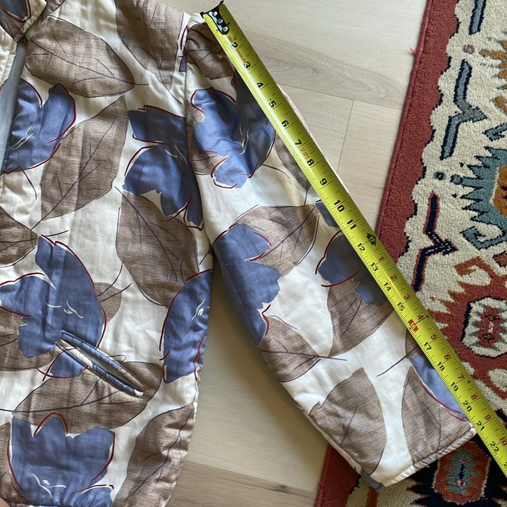 OOAK vintage floral Huba printed puff sleeve jacket - Picture 10 of 11